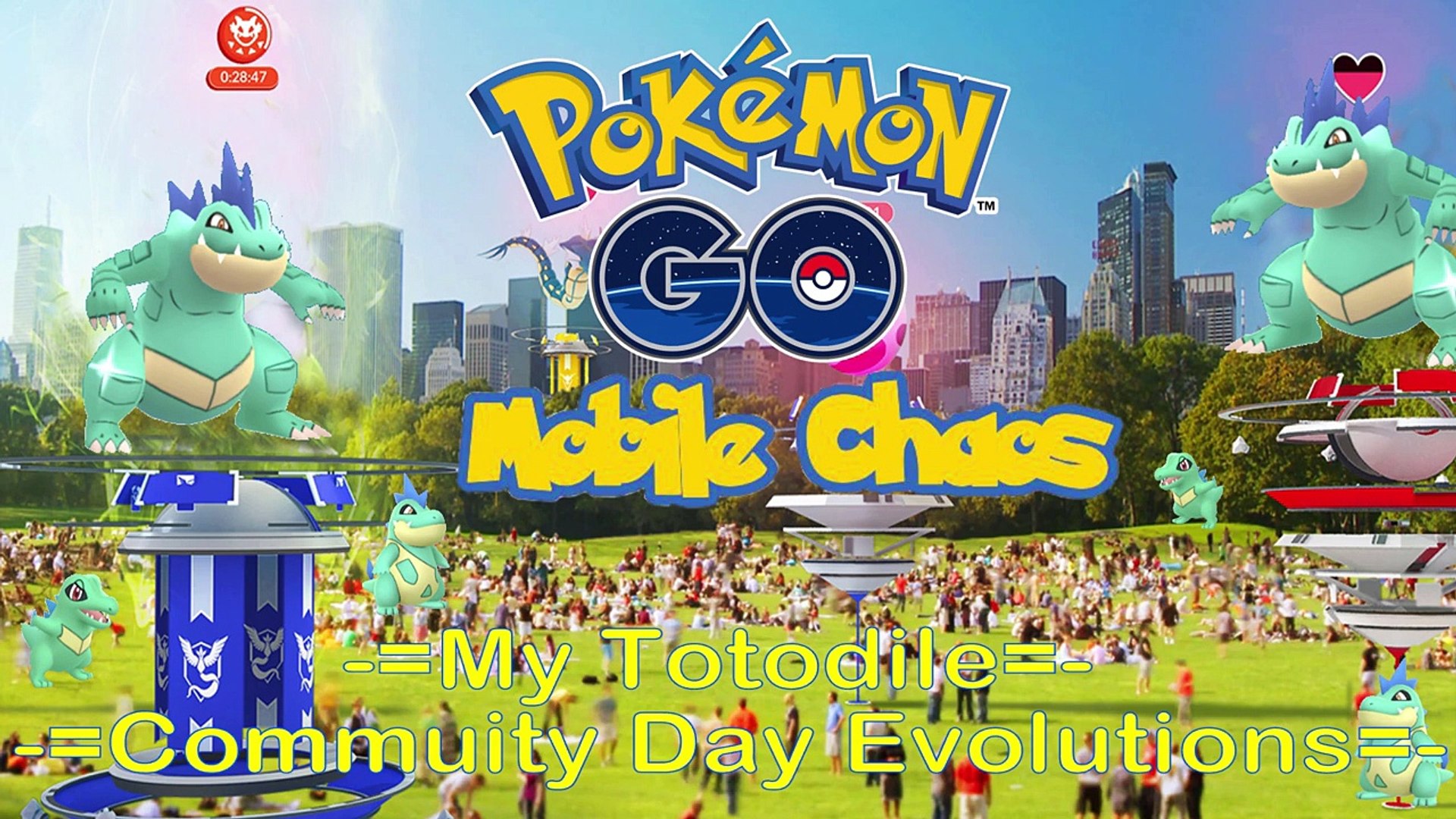 Pokemon Go Totodile Community Day Evolutions Shiny Video Dailymotion