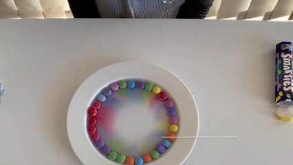 Rainbow with Smarties _ Science Experiment for Kids by Little STEM Genius