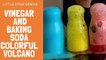 Colorful Volcano using Baking Soda and Vinegar _ Science Experiment for Kids by Little STEM Genius