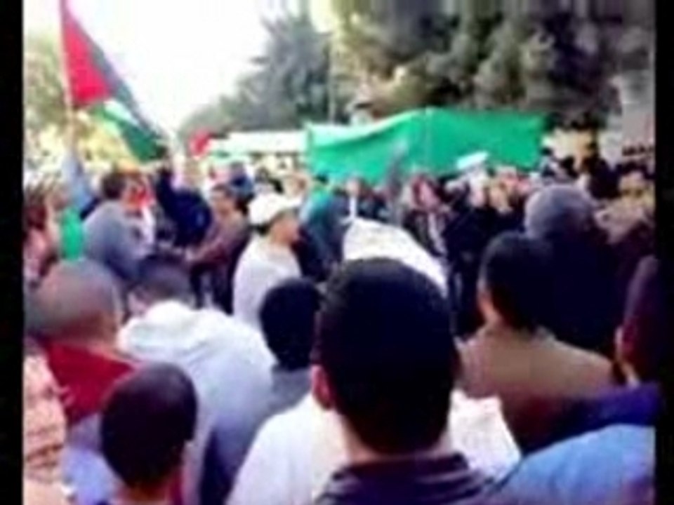 Massira oujda,25.01.2008 pour dénoncer la tuerie de Gaza