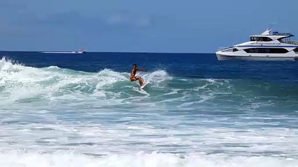 Alicia Y. Break wall Lahaina, Maui