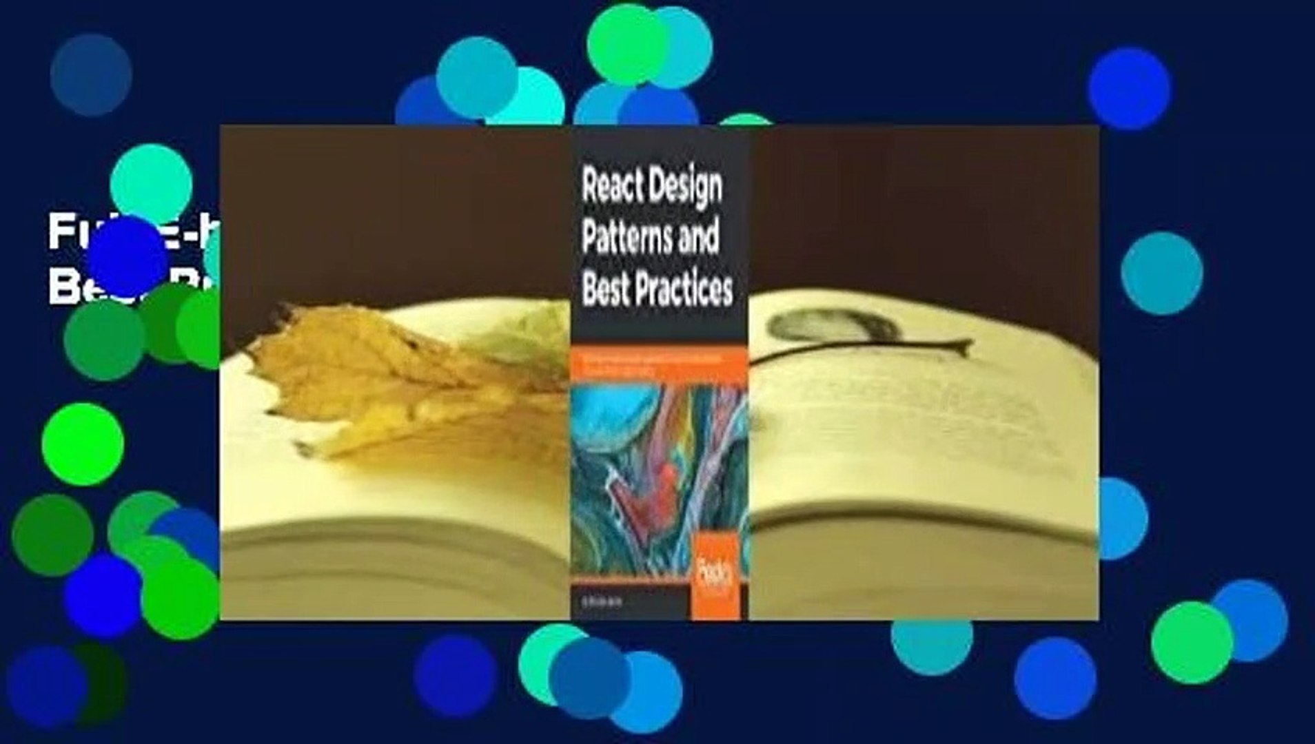 Full E-book React Design Patterns and Best Practices  For Kindle