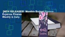 [NEW RELEASES]  Monthly Budget Planner: Expense Finance Budget by a Year Monthly Weekly & Daily