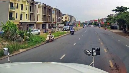 Child Rides into Middle of Busy Road