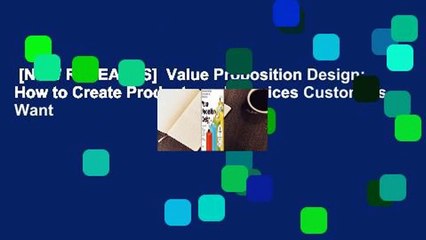 [NEW RELEASES]  Value Proposition Design: How to Create Products and Services Customers Want