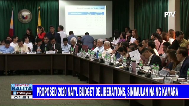 Proposed 2020 nat'l budget deliberations, sinimulan na ng Kamara