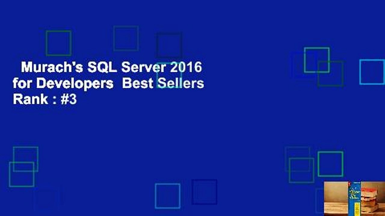 murachs sql server 2016 for developers free pdf download