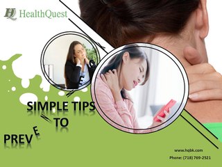 Simple Tips to Prevent Neck Pain