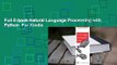 Full E-book Natural Language Processing with Python  For Kindle