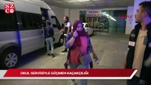 Edirne’de okul servisiyle göçmen kaçakçılığı