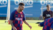 Messi vuelve a entrenar con el equipo