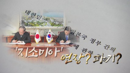 靑, 지소미아 연장 여부 결정 / YTN