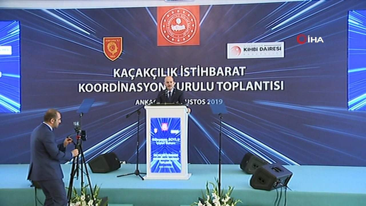 İçişleri Bakanı Süleyman Soylu Kaçakçılık İstihbarat Koordinasyon Kurulu Toplantısı'nda konuştu