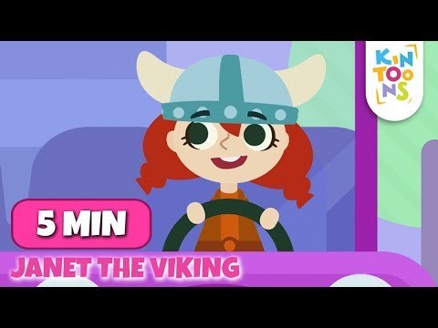 Wheels On The Bus With Janet - Plus Lots More Educational Nursery Rhymes Compilation | KinToons