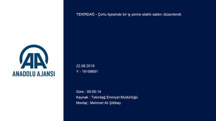 Silahlı saldırı güvenlik kamerasına yansıdı - TEKİRDAĞ