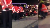 - Suudi Arabistan'da Hostesleri Taşıyan Minibüs Kaza Yaptı: 1 Ölü, 11 Yaralı