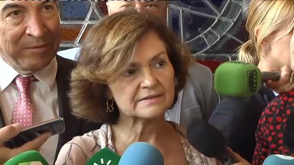 Carmen Calvo tira de ironía: "Todo el mundo sabe que me parezco mucho a Salvini"