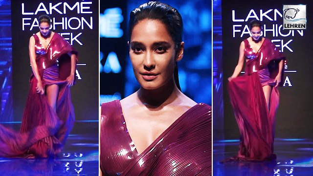 Pregnant Lisa Haydon Stumbles On Ramp At Lakme Fashion Week 2019 Day 2