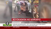 Büyükada’da faytona sürülen at bitkin düştü