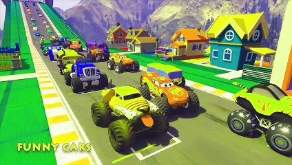 Disney Cars3 Fabulous Monster Lightning McQueen Miss Fritter and Robocar Poli on the sea