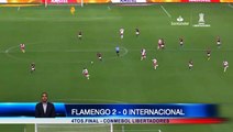 Flamengo gana al Internacional de Brasil en cuartos de final de la Copa Libertadores