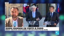 Johnson reçu par Macron : La question du backstop, cœur de l'impasse sur le Brexit