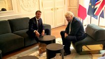 Boris Johnson meets French President Emmanuel Macron