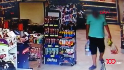 Görülmedik iğrençlik!  Marketin ortasına yaptı!