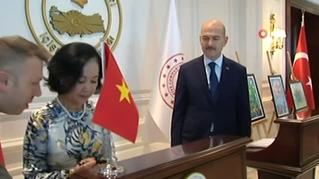İçişleri Bakanı Süleyman Soylu, Vietnam Komünist Parti Komite Sekreterini kabul etti