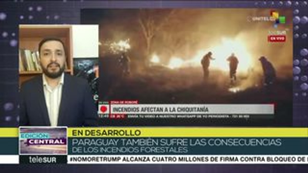 Paraguay sufre intensos incendios forestales