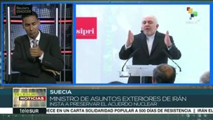 Cancilleres de Irán y Suecia mantienen reunión en Estocolmo