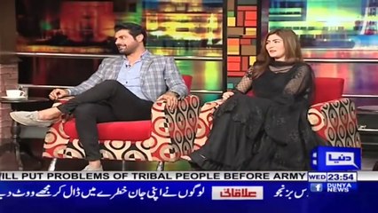 Who was the first love of Naimal Khawar before Hamza Ali Abbasi  - Mazaaq Raat - Dunya News