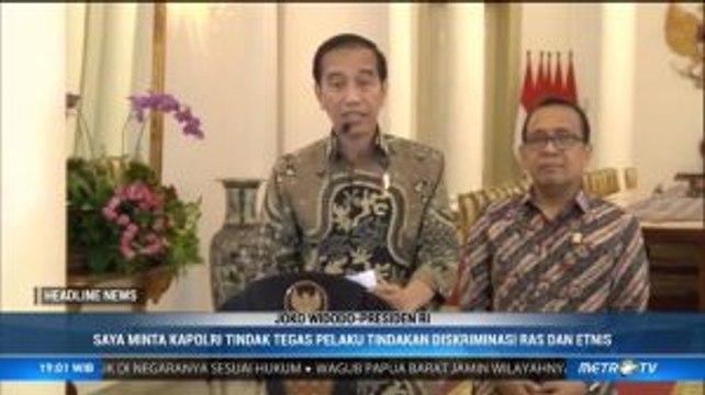 Jokowi Minta Kapolri Tindak Tegas Pemicu Unjuk Rasa di Papua