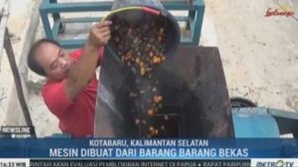 Warga Berinovasi Buat Mesin Pengolahan Kepala Sawit