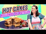 Cómo hacer hot cakes rellenos de nutella y dulce de leche | Cocina Delirante