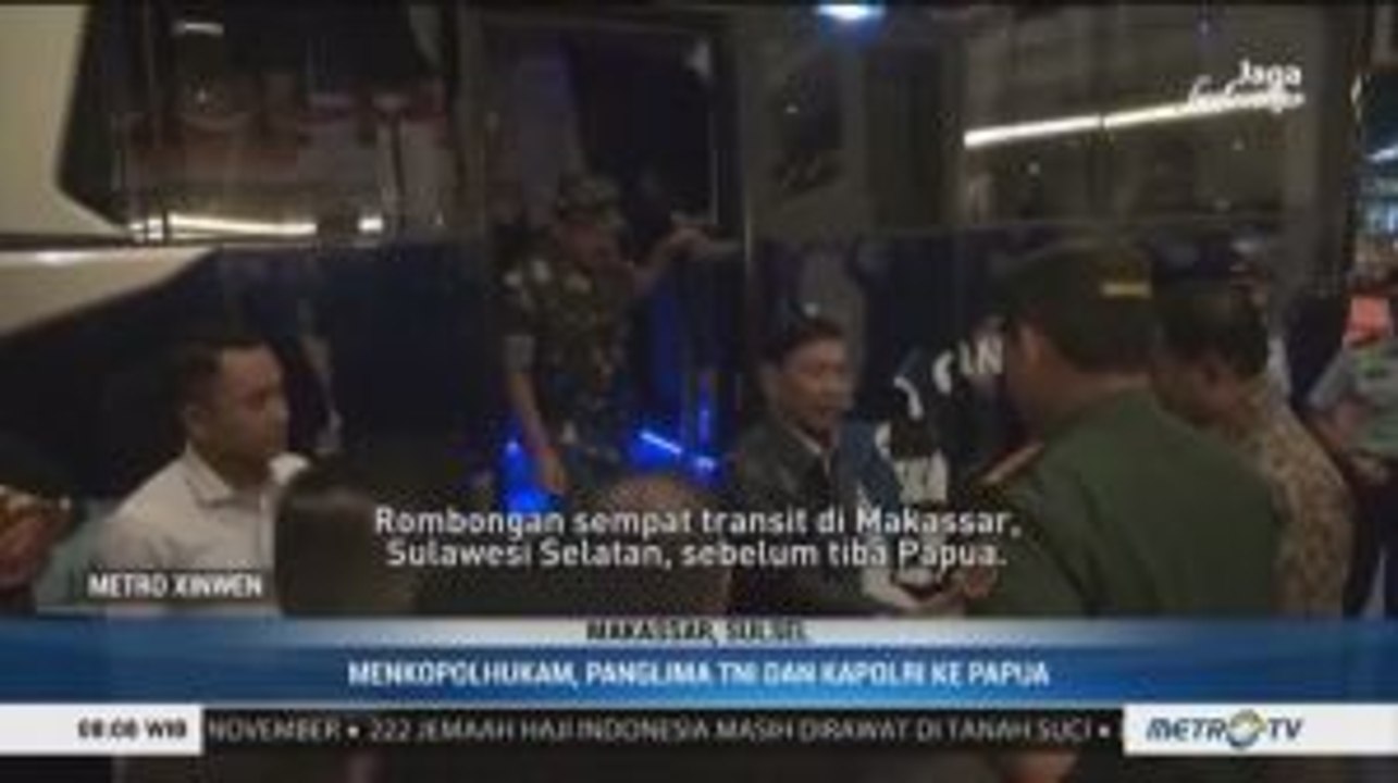 Menko Polhukam, Panglima TNI dan Kapolri ke Papua Hari Ini