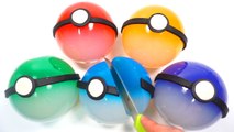 DIY How To Make Colors Pokemon Go Ball Gummy Jelly and Learn Colors Chocolate Clay Slime