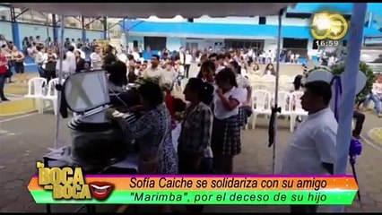 Sofía Caiche habló con su excompañero, Marimba, por la muerte de su hijo