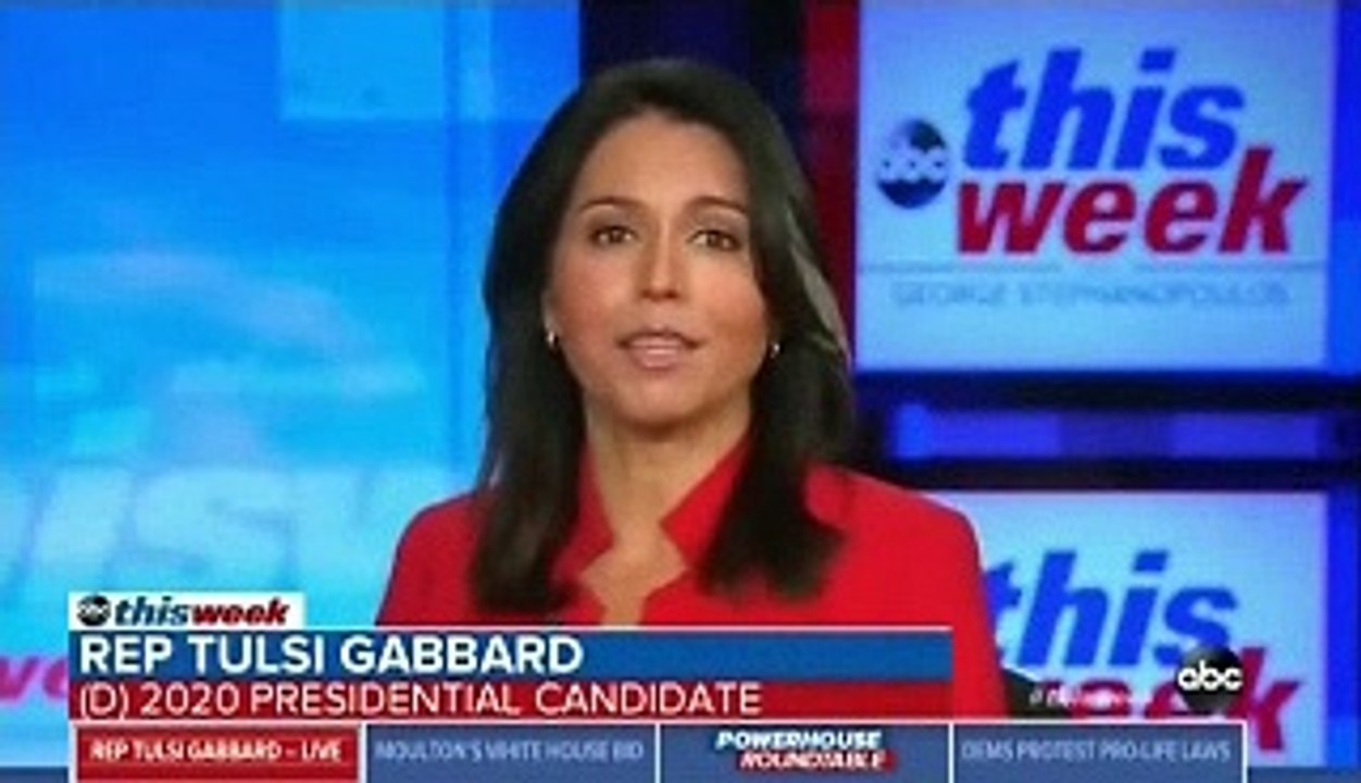 Tulsi Gabbard's "Fake News" Interview On ABC's This Week w/George Stephanopoulos (5/19/19)