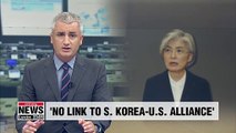 GSOMIA termination, separate from S. Korea-U.S. alliance: FM