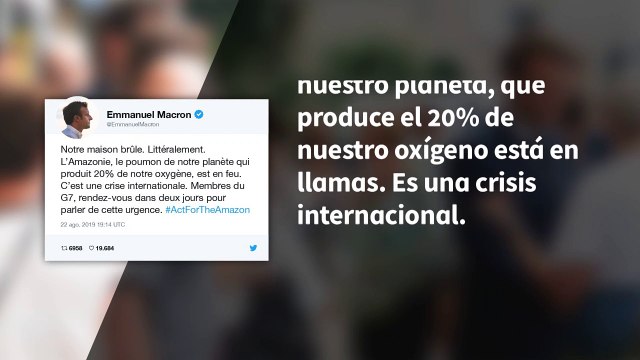 Brasil bajo presión internacional por los incendios en la Amazonía