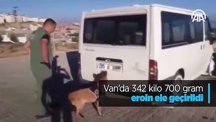 Van'da 342 kilo 700 gram eroin ele geçirildi