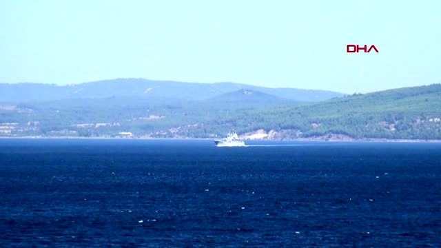 ÇANAKKALE Rus savaş gemisi, Çanakkale Boğazı'ndan geçti