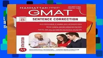 [BEST SELLING]  Sentence Correction GMAT Strategy Guide (Manhattan Prep GMAT Strategy Guides)