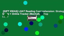 [GIFT IDEAS] LSAT Reading Comprehension: Strategy Guide + Online Tracker (Manhattan Prep LSAT