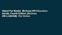 About For Books  McGraw-Hill Education Asvab, Fourth Edition (McGraw Hill s ASVAB)  For Online