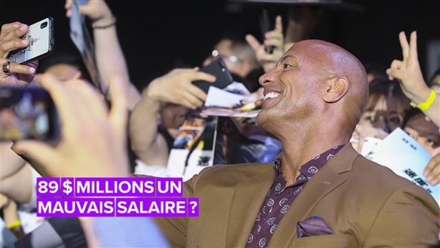 Dwayne Johnson est encore une fois l'acteur le mieux payé