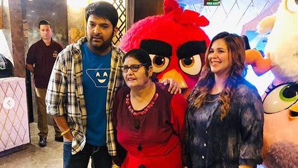 Download Video: The Kapil Sharma Show: Kapil attends Angry Birds 2 screening with pregnant Ginni & mother |FilmiBeat