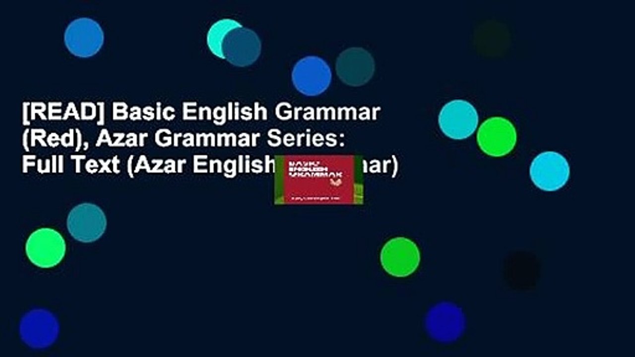 [READ] Basic English Grammar (Red), Azar Grammar Series: Full Text ...