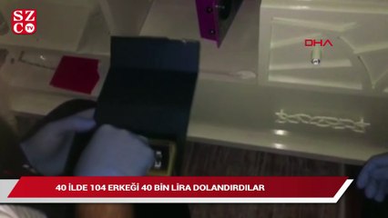 Télécharger la video: Fuhuş yalanıyla, 40 ilde 104 erkeği 40 bin lira dolandırdılar